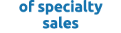 of specialty sales